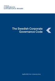 Кодекс корпоративного управления Швеции (en) — «The Swedish Corporate Governance Code» — 2024