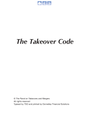 Кодекс по слияниям и поглощениям Великобритании (en) — «The Takeover Code» UK — 2023